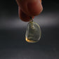 Gem Libyan Desert Glass Tektite Pendant Sterling Silver from Libya - 1.0" - 2.9 Grams