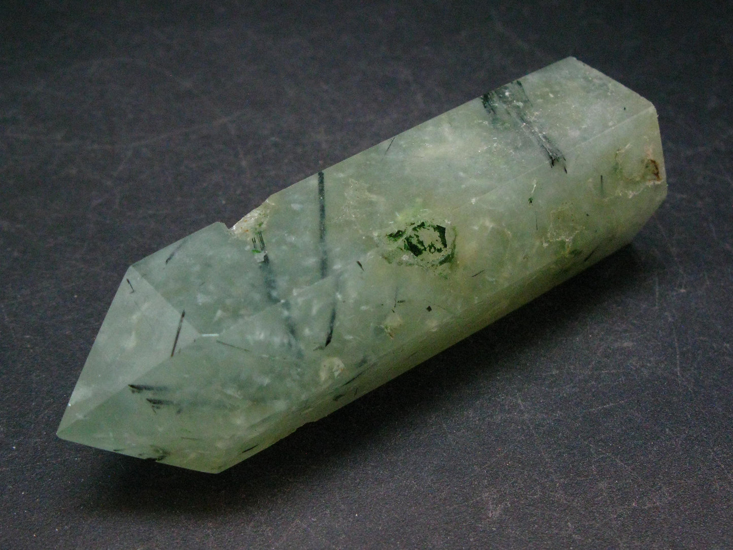 Unusual Green Prehnite Prenite Obelisk from Australia - 2.9"