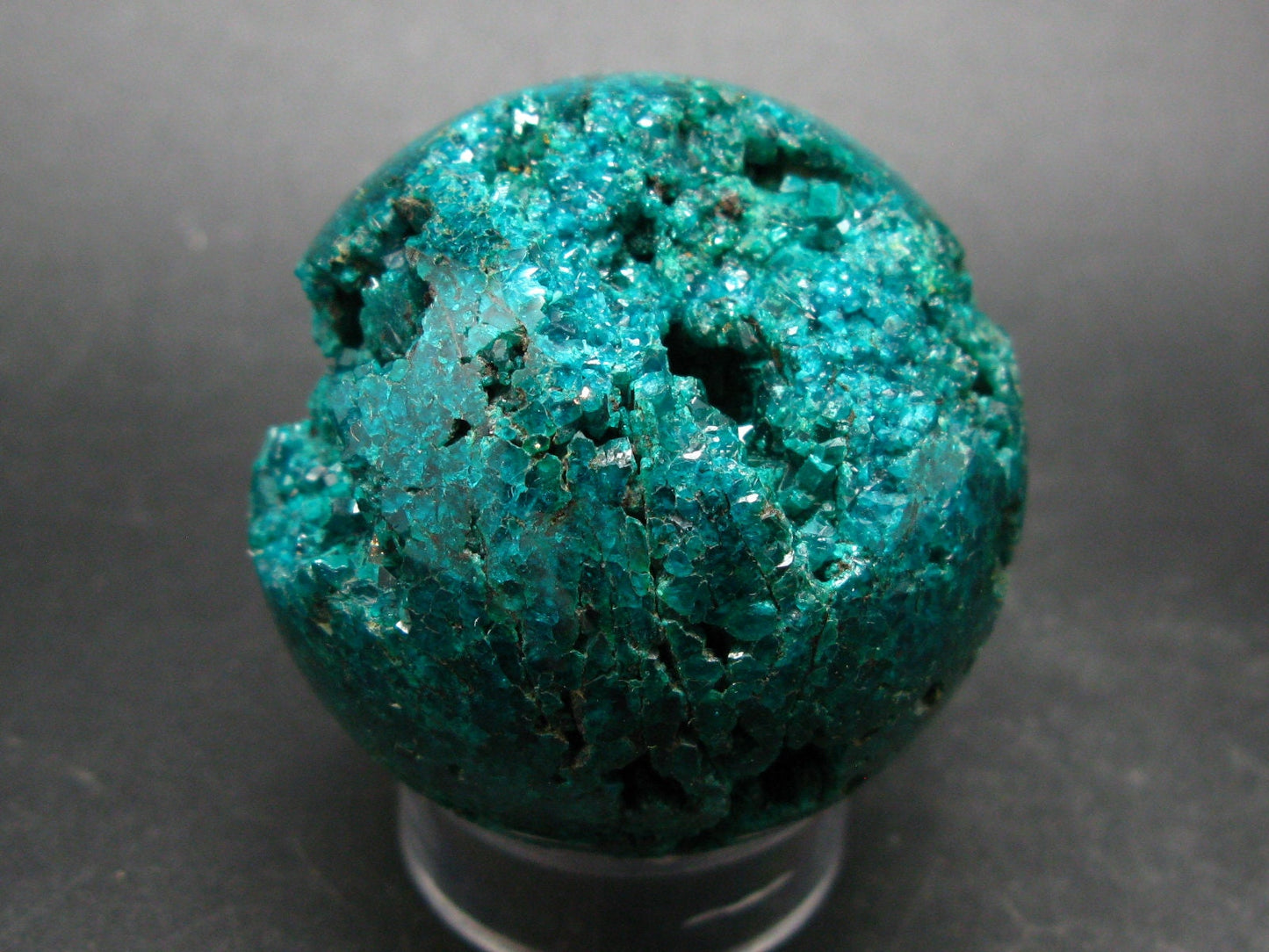 Unique!! Very Rare 100% Pure Dioptase Sphere Ball from Congo - 1.9"