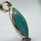 Grandidierite Pendant Marquise Cabochon Blue Green Gemstone Silver Necklace Natural Crystal Jewelry