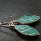 Amazonite Silver Earrings from Russia - 4.52 Grams