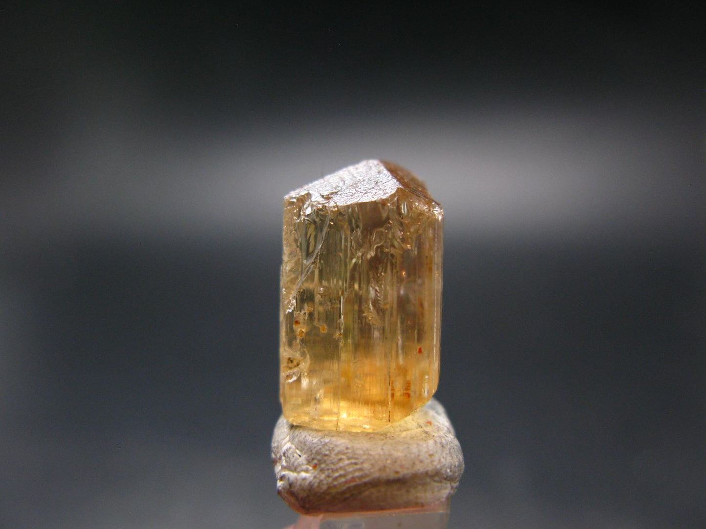 Large Perfect Golden Scapolite Crystal from Tanzania - 3.34 Grams - 0.7"