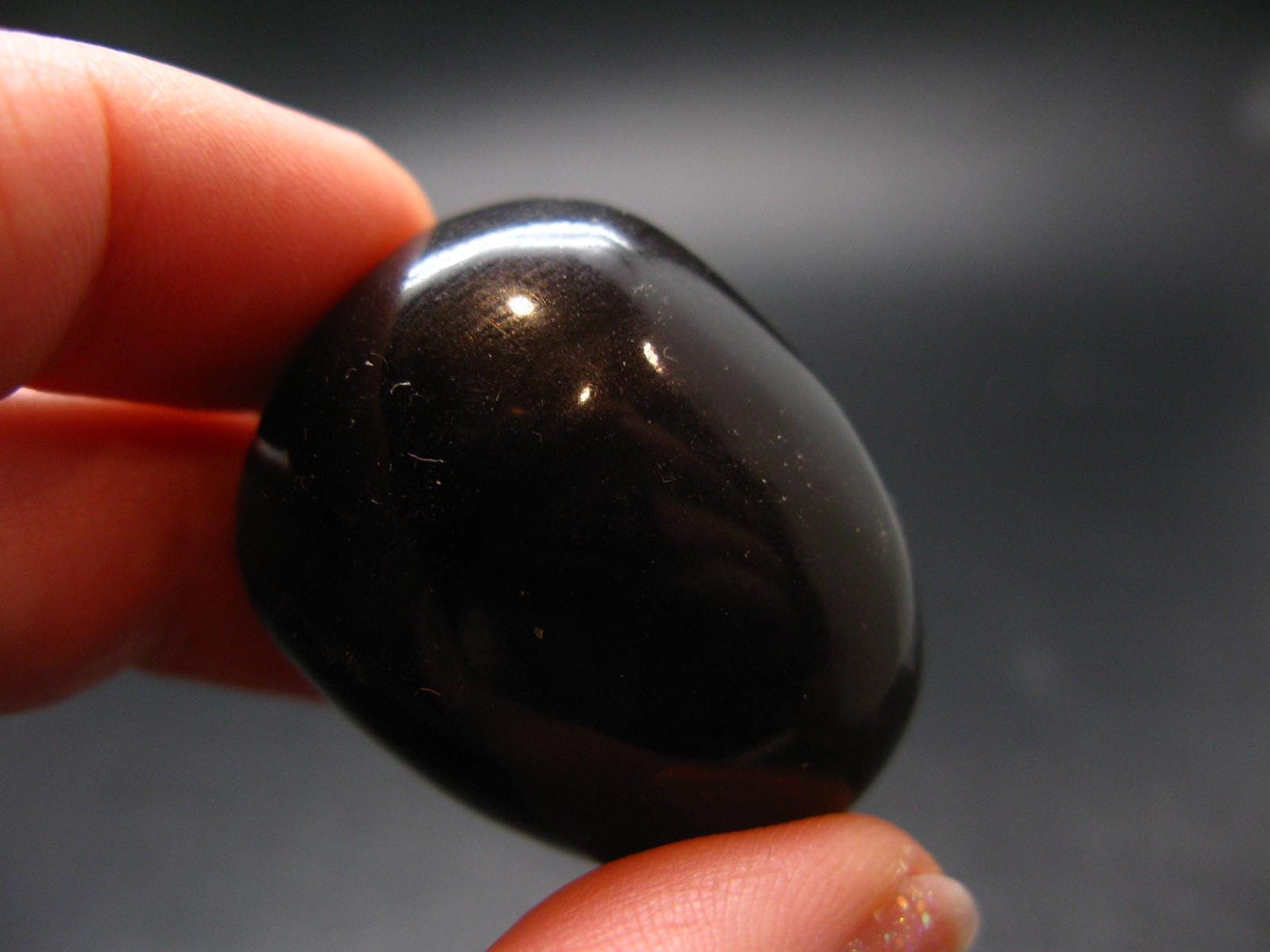 Rare Large Blue Amber Tumbled Piece Fluorescent From Indonesia - 1.3" - 10.76 Grams