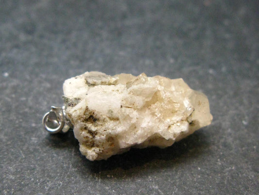 Gem Phenakite Phenacite Crystal Silver Pendant from Colorado - 0.9" - 11.50 Carats