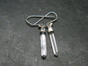 Lemurian Quartz Seed Crystal Silver Earrings From Brazil - 1.5"