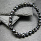 Gabbro Mystic Merlinite Genuine Bracelet ~ 7 Inches ~ 6mm Round Beads