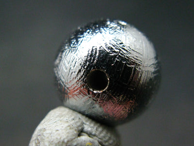 Muonionalusta Meteorite 14mm Round Bead from Sweden