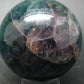 Gem Purple + Green Fluorite Sphere from China - 2.5"