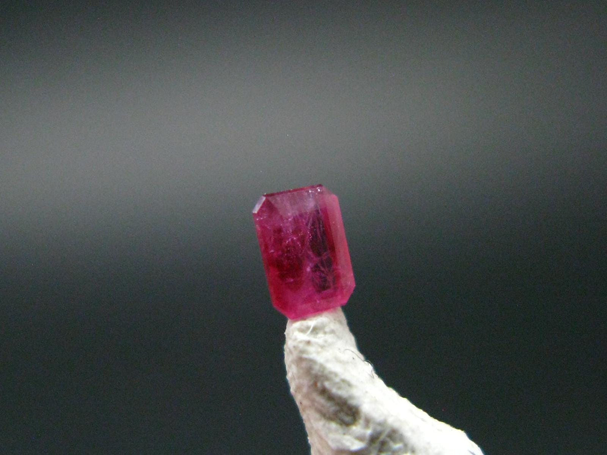 Beautiful Rare Gem Bixbite Red Beryl Emerald Cut Stone From Utah USA - 0.11 Carats - 3.1x2.3mm