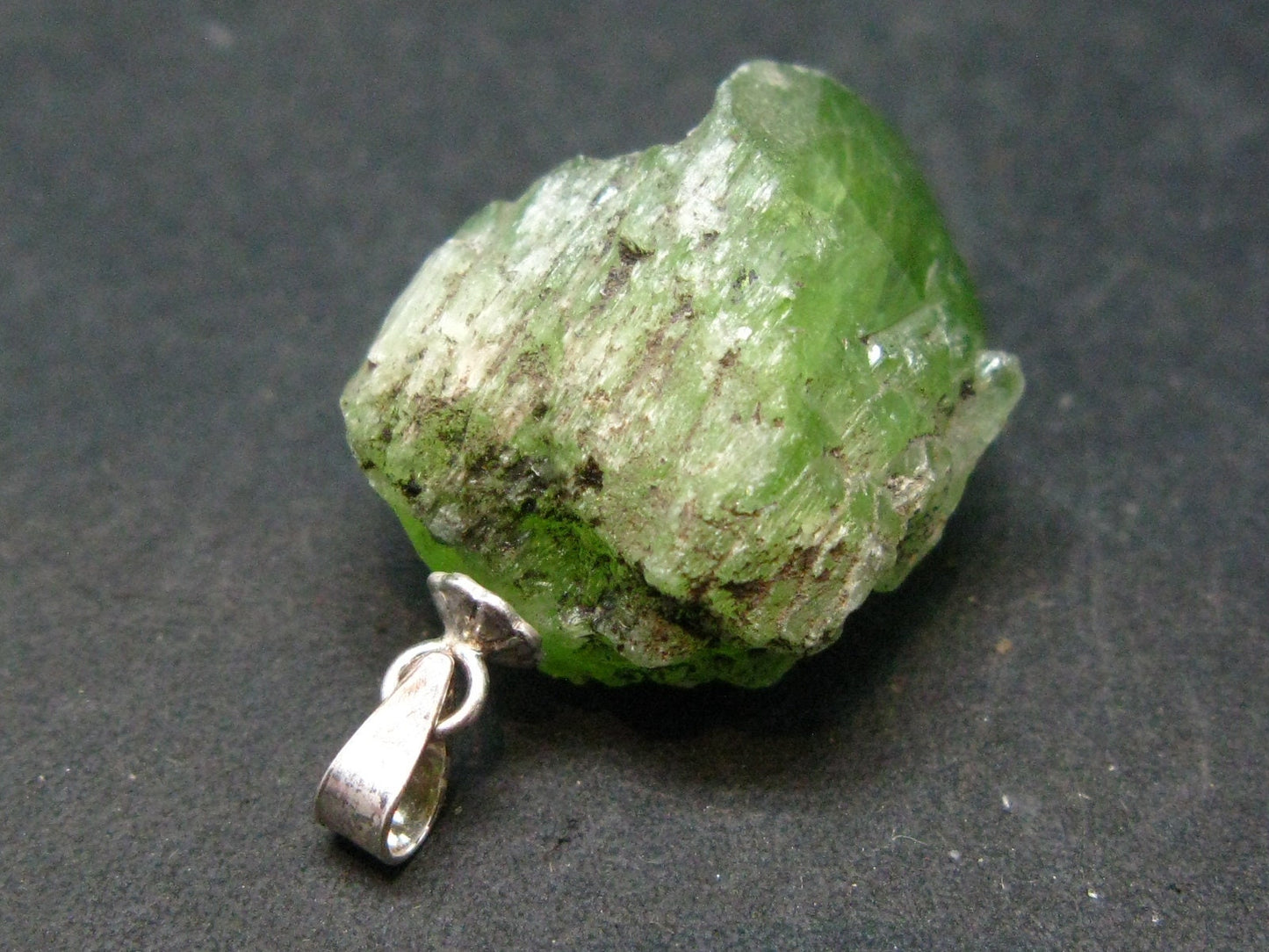 Pistachio-Green Diopside Rare Gem Crystal From Tanzania - 1.1" - 5.35 Grams