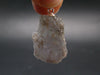 Gray Herderite Silver Pendant from Africa - 1.2" - 6.49 Grams