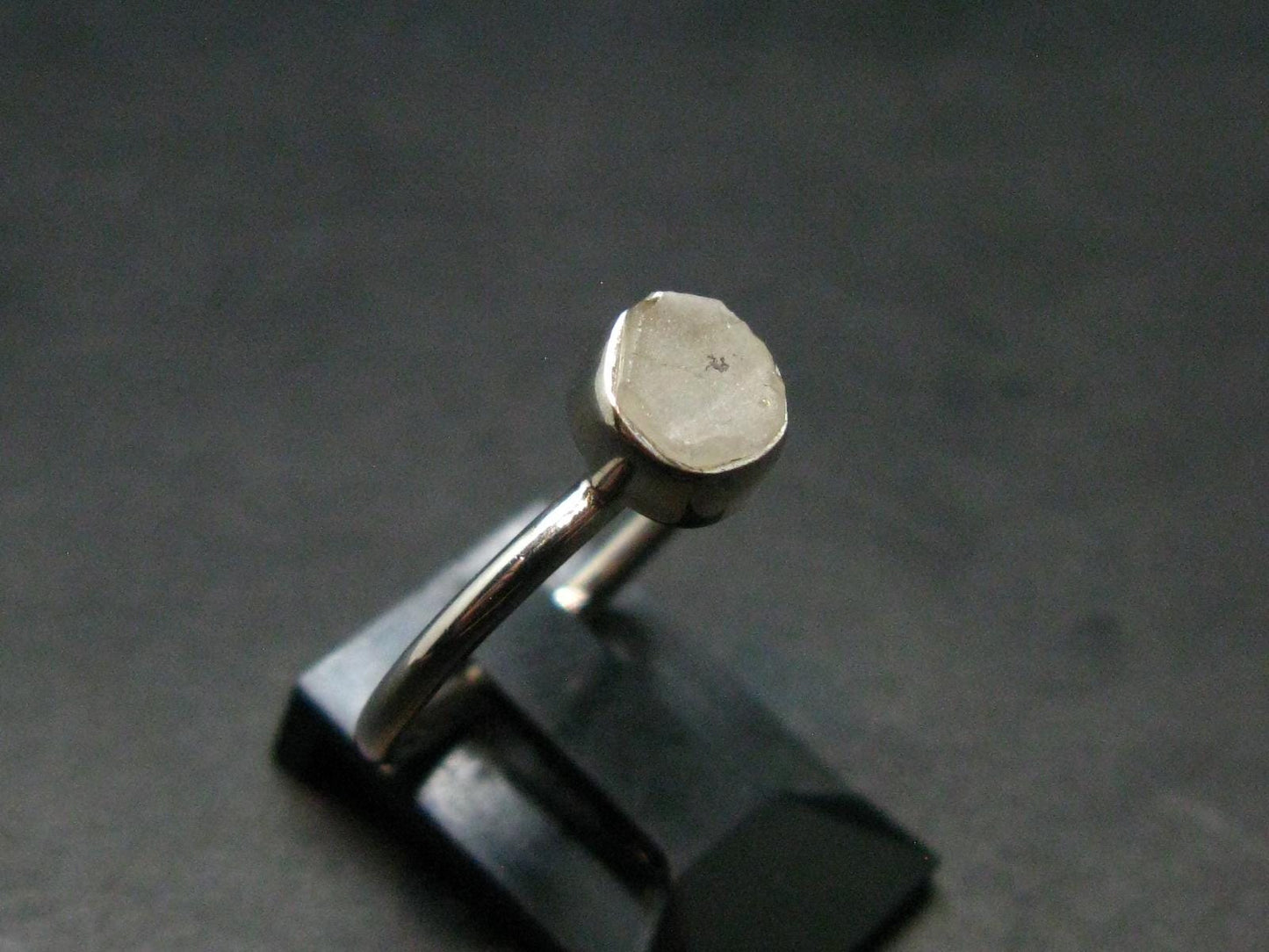 Phenakite Phenacite Crystal Silver Ring From Brazil - Size 6 - 1.78 Grams