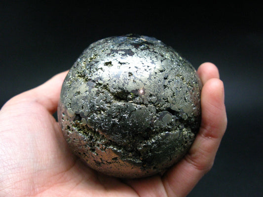 Rare Galena Sphalerite & Pyrite Sphere Ball From Peru - 2.6" - 658 Grams