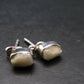 Phenakite Phenacite Silver Stud Earrings From Nigeria - 1.23 Grams