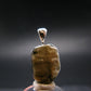 Phenakite Phenacite Crystal Silver Pendant From Brazil - 1.0" - 3.58 Grams