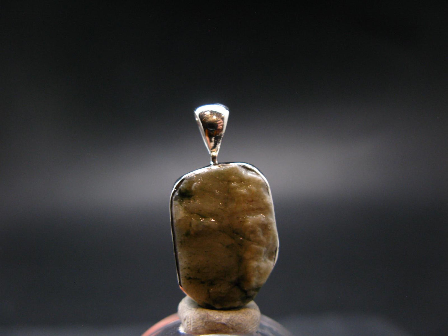 Phenakite Phenacite Crystal Silver Pendant From Brazil - 1.0" - 3.58 Grams