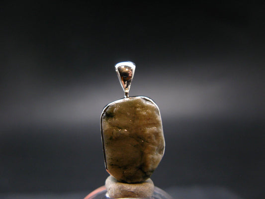 Phenakite Phenacite Crystal Silver Pendant From Brazil - 1.0" - 3.58 Grams