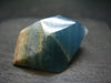 Aquatine Blue Calcite Tumbled Stone from Argentina - 1.6"- 25.41 Grams