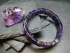 Amethyst Genuine Bracelet ~ 7 Inches ~ 12mm Squared Beads