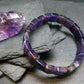 Amethyst Genuine Bracelet ~ 7 Inches ~ 12mm Squared Beads
