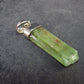 Green Kyanite Silver Pendant from Brazil - 1.2" - 2.07 Grams