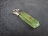 Green Kyanite Silver Pendant from Brazil - 1.2" - 2.07 Grams