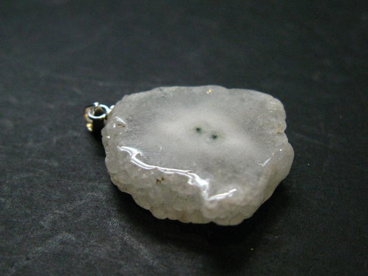 Anandalite Quartz Crystal Silver Pendant From India - 1.2" - 5.30 Grams