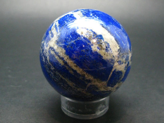 Beautiful Blue Lapis Lazuli Sphere from Afghanistan - 2.2"
