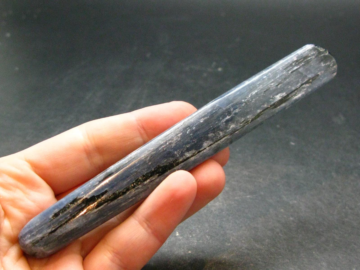 Blue Kyanite Tumbled Stone From Brazil - 5.2"