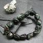 Seraphinite Clinochlore Genuine Bracelet ~ 7 Inches ~ 16mm Tumbled Beads