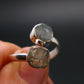 Blue Zircon Ring 925 Silver from Cambodia - Size 5