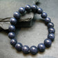 Blue Sapphire Genuine Bracelet ~ 7 Inches ~ 10mm Round Beads