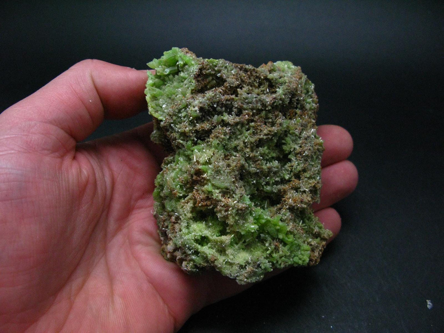 Very Nice Rare Pyromorphite cluster from China - 3.3" - 308 Grams