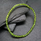 Peridot Genuine Bracelet ~ 7 Inches ~ 4mm Round Beads