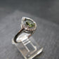 Moldavite Sterling Silver Ring From Czech Republic - Size 6 - 2.21 Grams