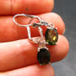 Moldavite Tektite Silver Earrings from Czech Republic - 1.95 Grams