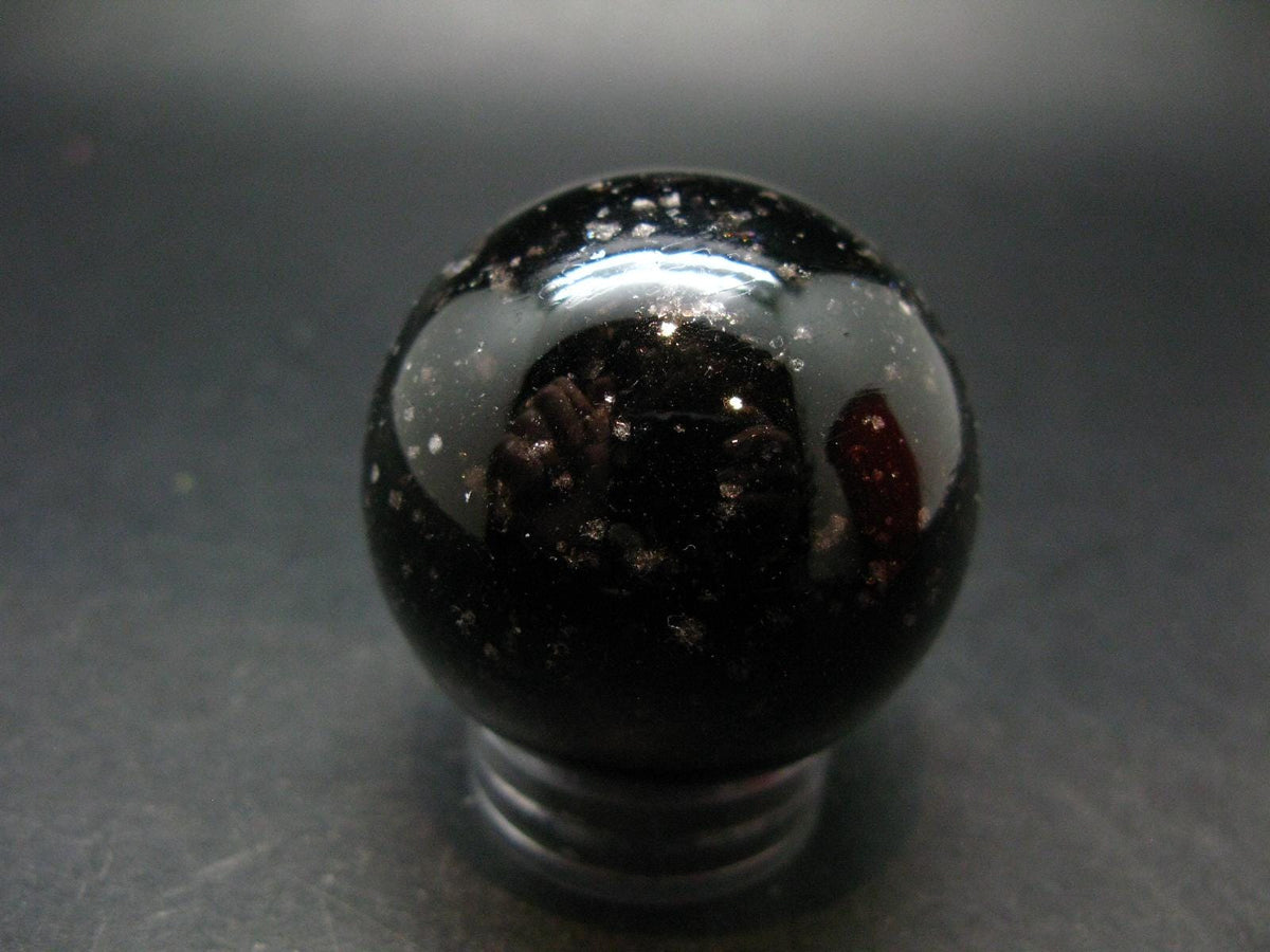 Incredible Cintamani Stone Pearl of Fire Sphere Ball from Indonesia - 1.8" - 129.04 Grams