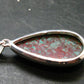 Crimson Cuprite w/ Chrysocola Silver Plated Pendant from Mexico - 1.9" - 9.87 Grams