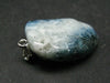 Blue Ice Glacierite Silver Pendant from Indonesia - 1.5" - 9.95 Grams