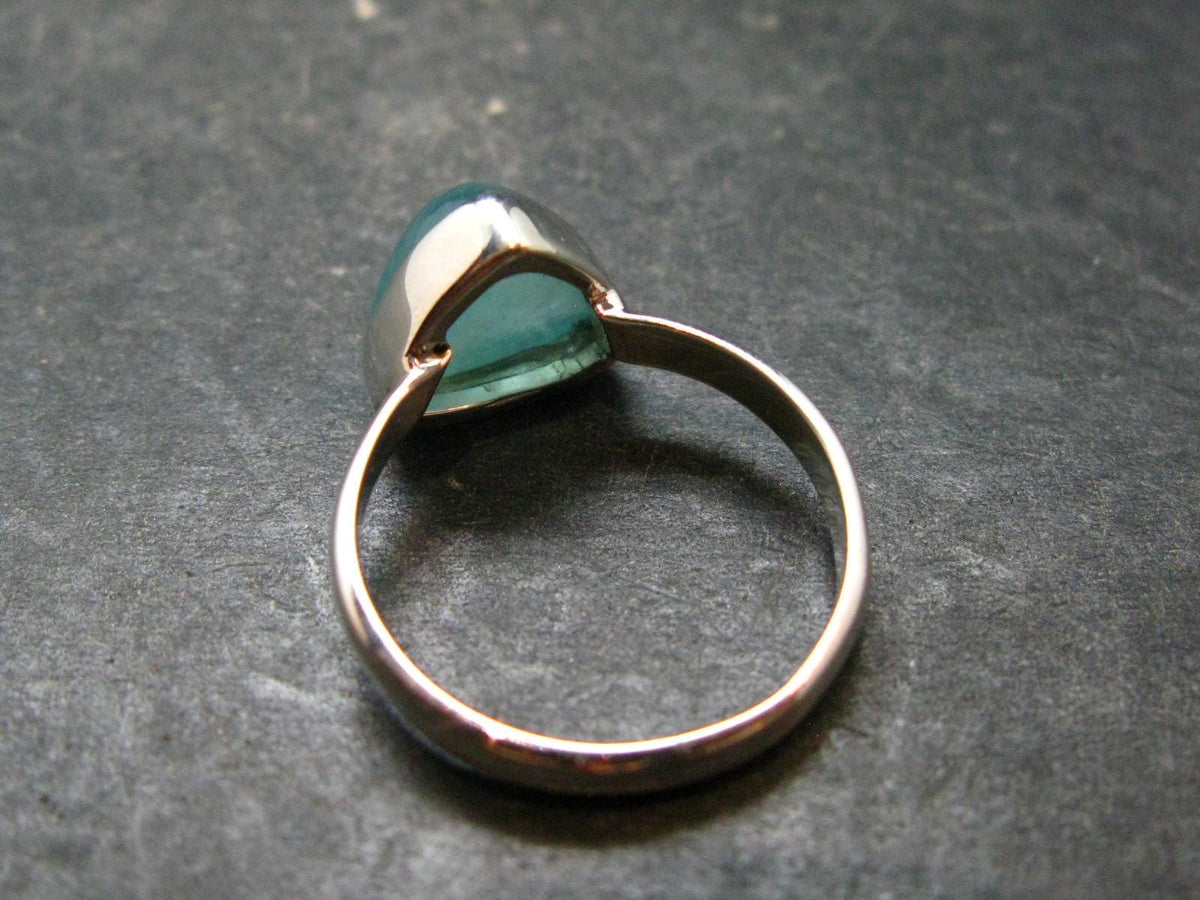 Extremely Rare Grandidierite Silver Ring From Madagascar - Size 7 - 2.71 Grams