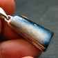 Blue Ice Glacierite Silver Pendant from Indonesia - 1.3" - 4.68 Grams