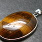 Tiger Eye Sterling Silver 925 Pendant - 1.8"