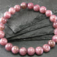 Lepidolite Genuine Bracelet ~ 7 Inches ~ 8mm Round Beads