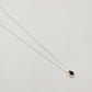 Teardrop London Blue Topaz Necklace – Sterling Silver with Accents - 2.46 Grams