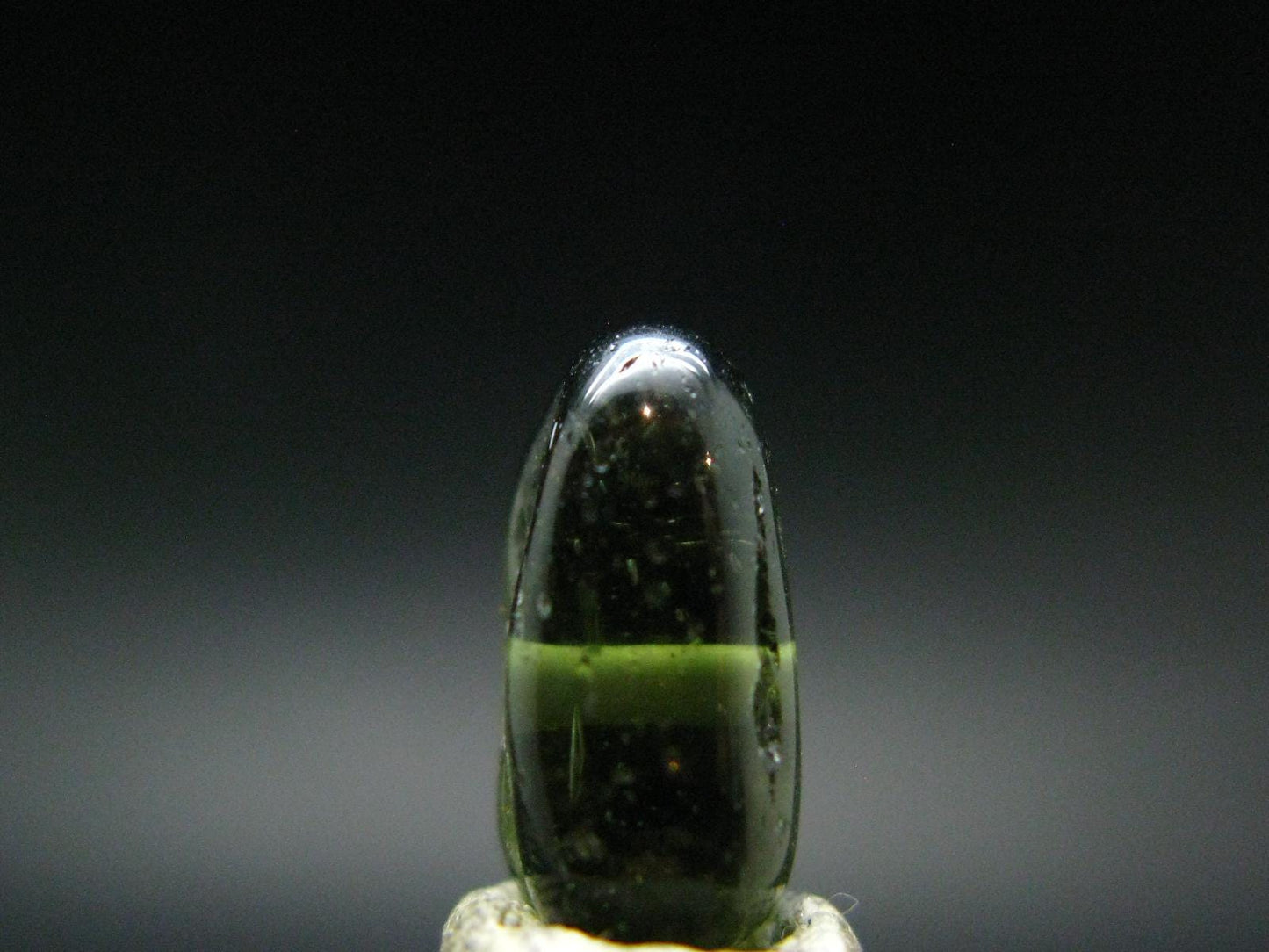 Moldavite Tektite Tumbled Bead from Czech Republic - 12 mm - 5.30 Carats
