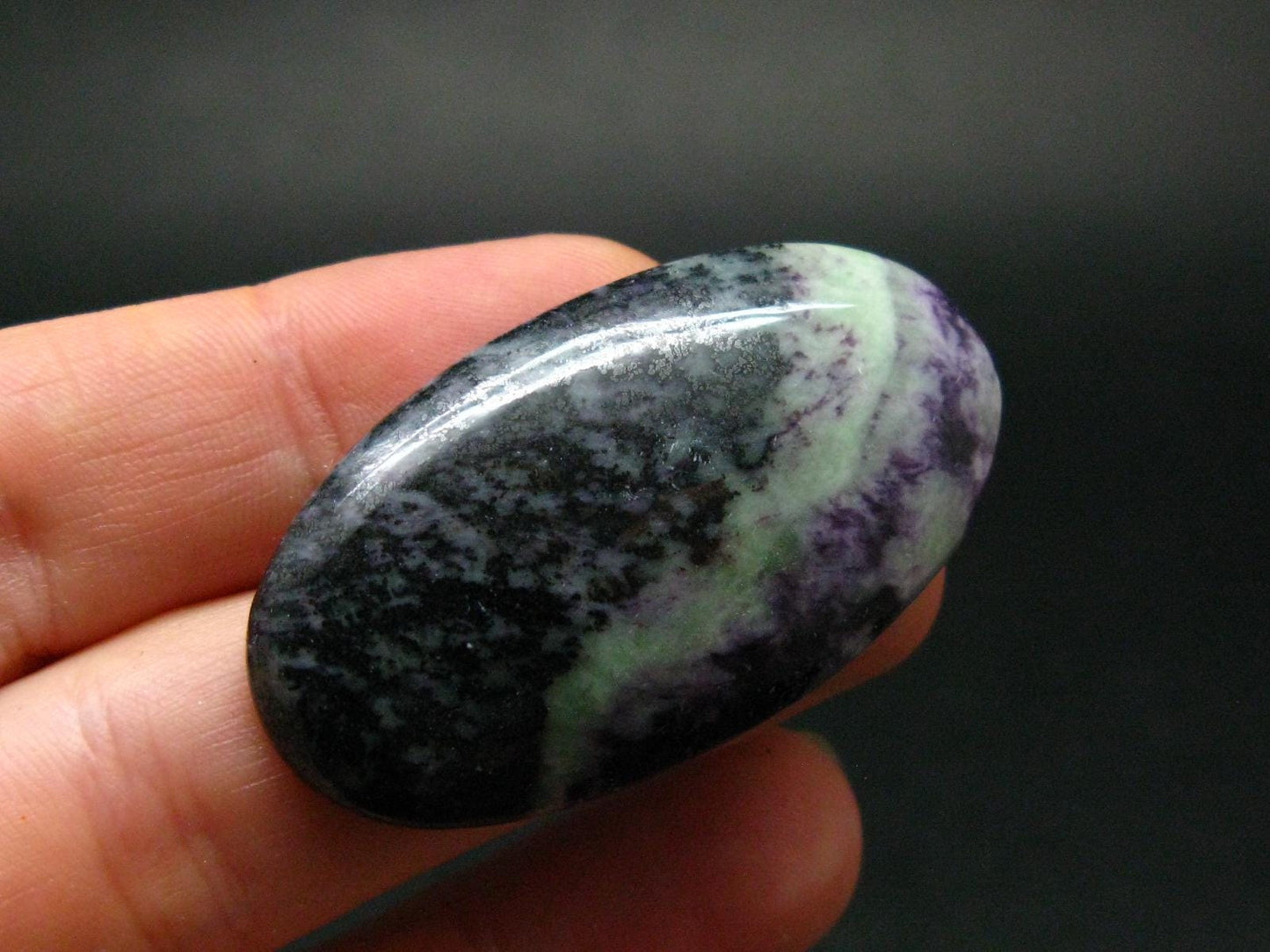Very Rare Kammererite Chrome Clinochlore Cabochon from Turkey - 1.6" - 10.38 Grams