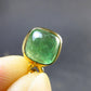 Tsavorite Green Garnet Gold Plated Silver Pendant from Tanzania - 0.7" - 1.48 Grams
