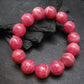 Rhodochrosite Genuine Bracelet ~ 7 Inches ~ 15mm Round Beads