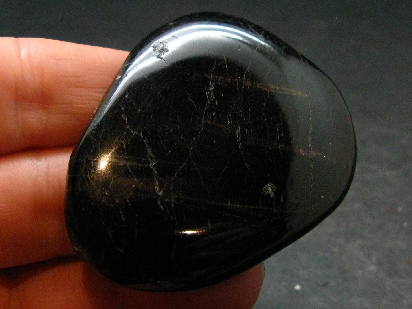 Tumbled Hypersthene Stone From Canada - 1.9"