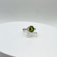 Peridot Sterling Silver Infinity Ring | August Birthstone, Size 7